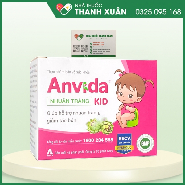 ANVIDA Nhuận tràng Kid - Hỗ trợ nhuận tràng, giảm táo bón